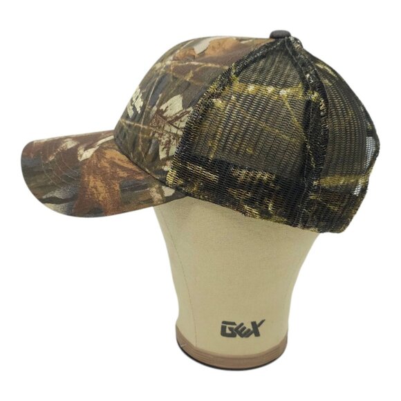 JESCO Construction Camo Mesh Strapback Cap Logo Trucker Baseball Hunting Hat - Picture 11 of 14